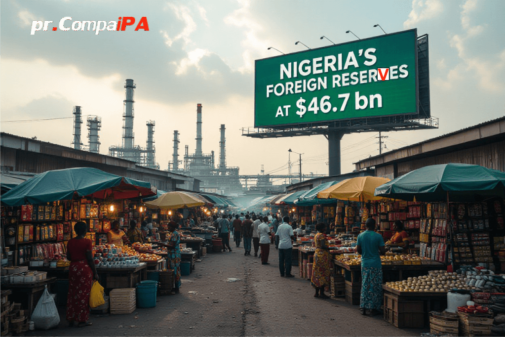 PR CompaiPA Image 3 - Nigeria Economy: Foreign Reserves Hit A 7-Year High at $46.7bn
