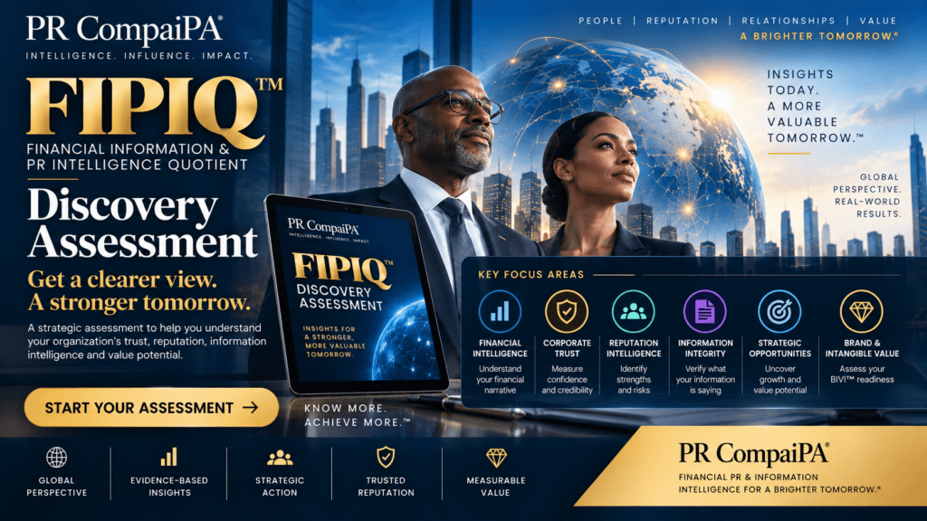 FIPIQ: Financial Information & PR Intelligence Quotient 2 PR CompaiPA FIPIQ Discovery Assessment